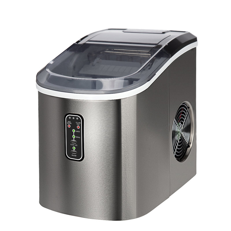 Euhomy Countertop 26 lb. Daily Production Portable Clear Ice Maker